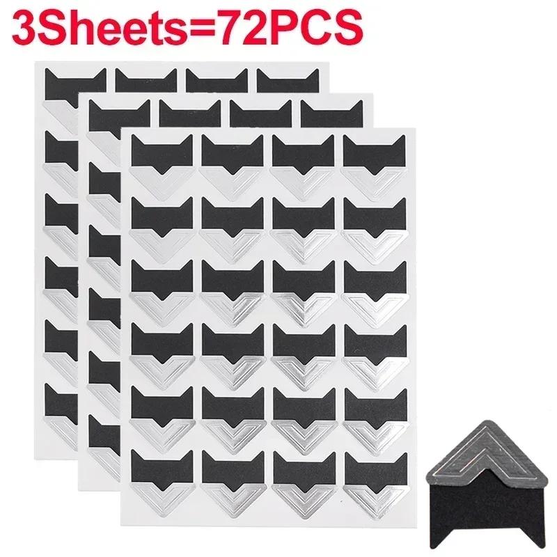 240/24PCS Corner Stickers DIY Vintage Corner Kraft Paper Stickers Scrapbook Self-Adhesive Photo Album Accessories Corner Sticker