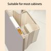 7L Compact Travel Trash Can Space-Saving Wall-Mounted Garbage Can Plastic for Countertop Under Sink Bathroom Cabinet and RV