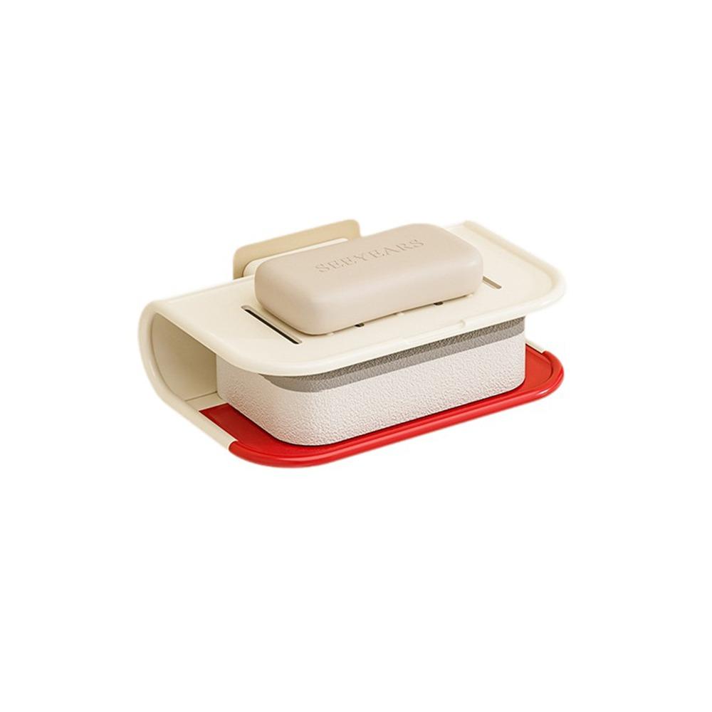 Space Saving Bathroom Soap Dish M Rack Soap Drain Box Simple Bathroom Soap Tray  Household