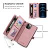 Wallet PU Leather Phone Case Cover For iPhone 16 15 Pro Max iPhone 16 15 Plus with Card Slots Zipper Wallet Design Phone Cover