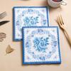 European Retro Blue and White Porcelain Print Disposable Napkins for Restaurant, Party, or Hotel Dining