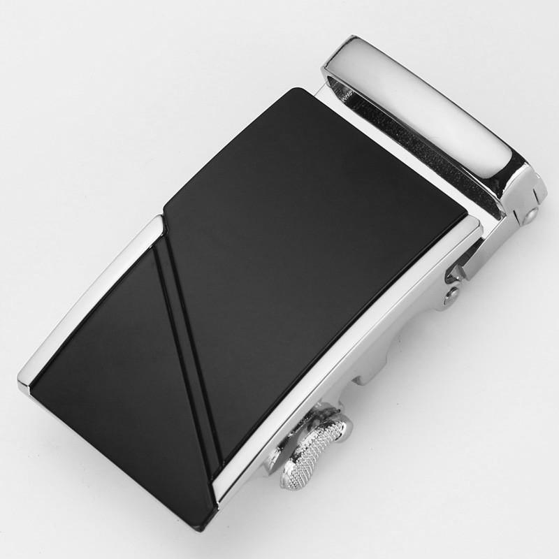 Mens Fashionable 35cm Automatic Buckle Waist Belt Durable Metal Design For Business Casual Or