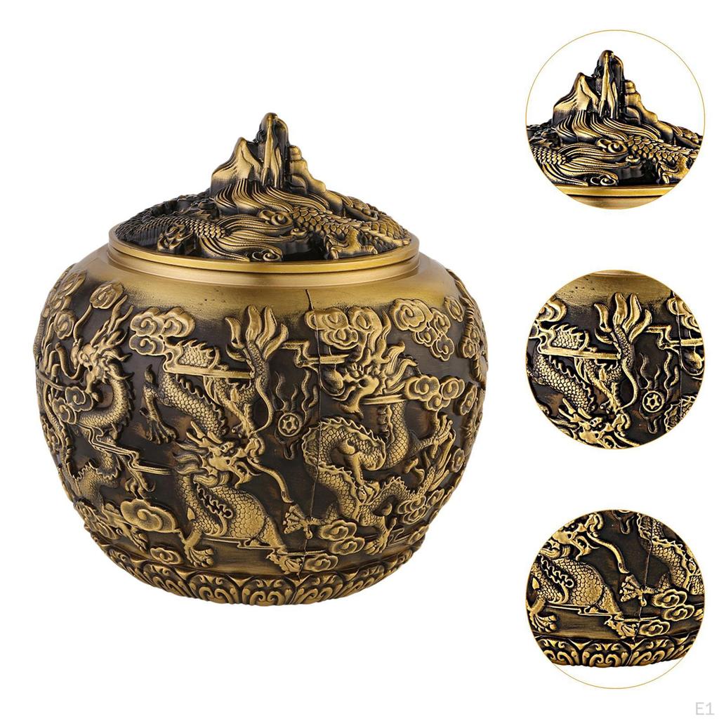 Messing Tee Kanister Zinn Chinesischen Stile, Multifunktionale, Tee Lagerung Container Glas für