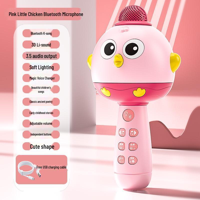 

Wireless Kids Karaoke Microphone & Speaker - Bluetooth Singing Toy for Girls
