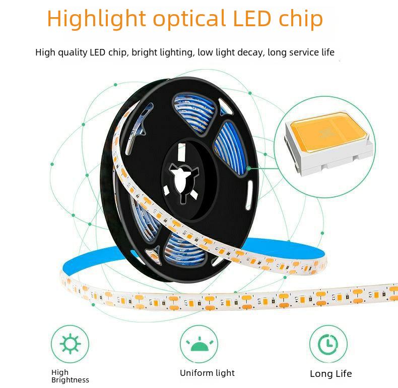 Waterproof USB LED Light Strip with Hand-Sweep Sensor and Adhesive, 5V Monochrome 2835