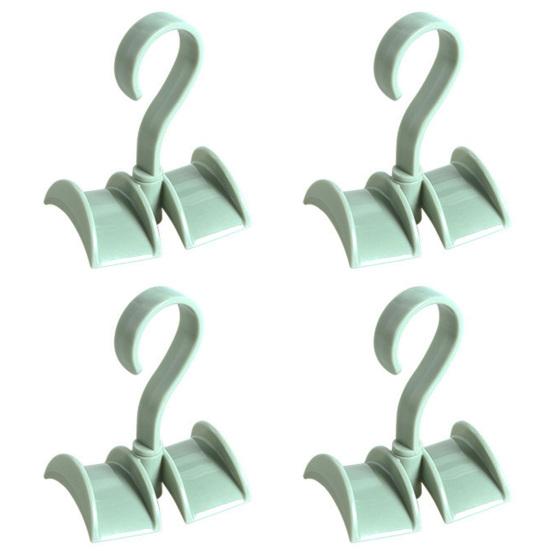 4Pcs Rotatable Closet Organizer Hangers Handbag Hanging Storage Holders Hooks
