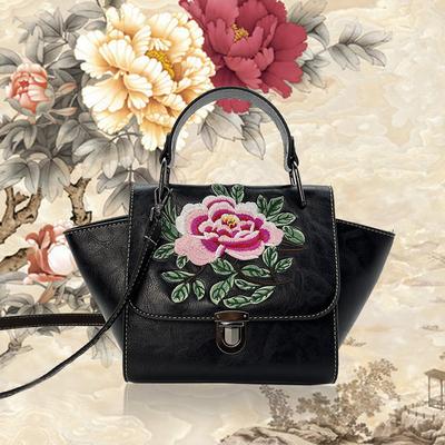 Kabelka Dámská Kabelka Dámská Čínský Styl Výšivka Dámská Taška Etnický Styl Jednoramenná Crossbody Taška