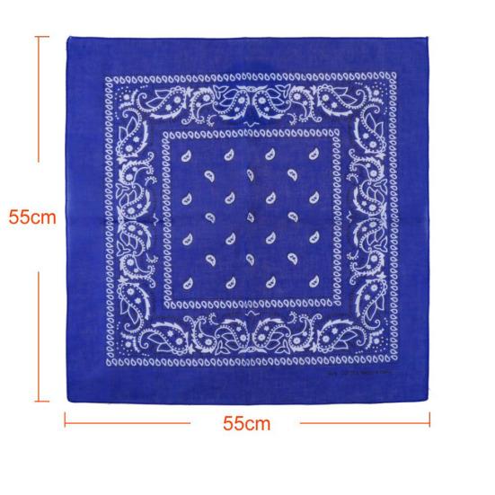 12Pcs Chic Unisex Floral Print Cycling Sport Square Bandana Head Scarf Headdress