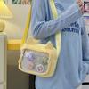 Japanese Transparent Pain Bag 2D Macaron Color Small Food Transparent Shoulder Bag Fashion Trendy Badge Crossbody Bag