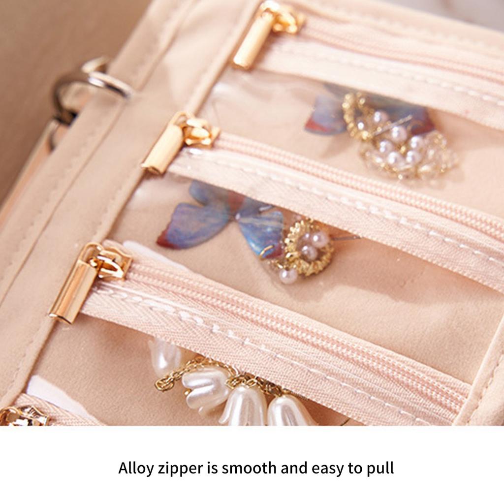 Sturdy Jewelry Organizer With Multi Compartments For Necklaces Rings Earrings Storage And Travel Protection