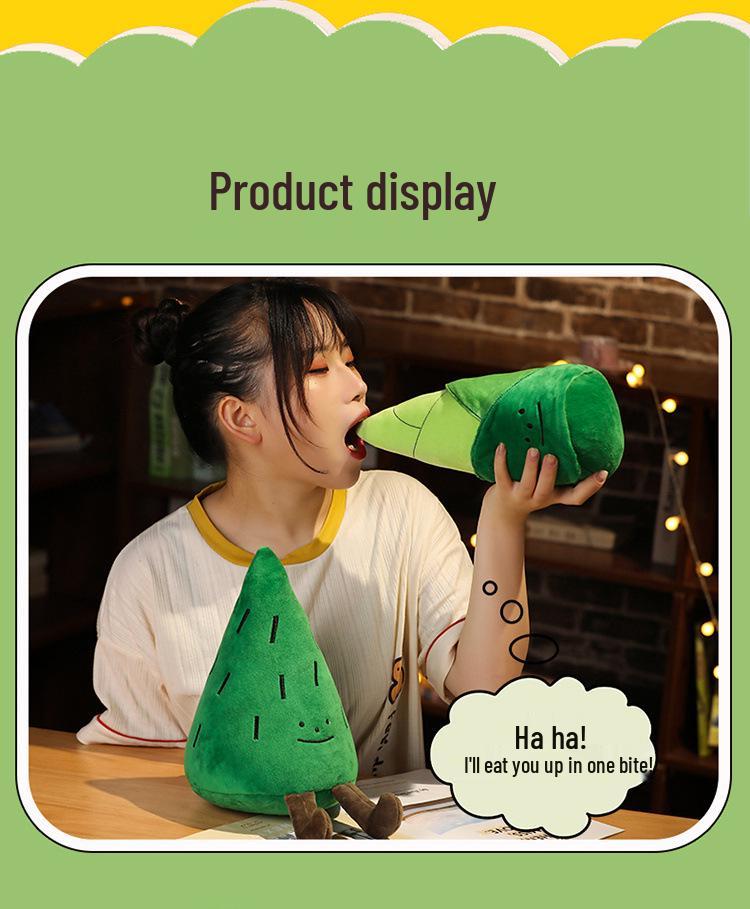 Cross-Border Cute Pine Tree Bamboo Shoot Plush Pillow Toy for Kids