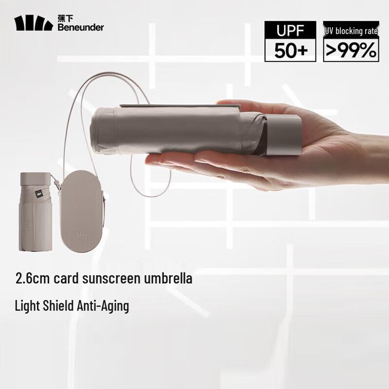 Banana Under Mini UV Protection Folding Umbrella