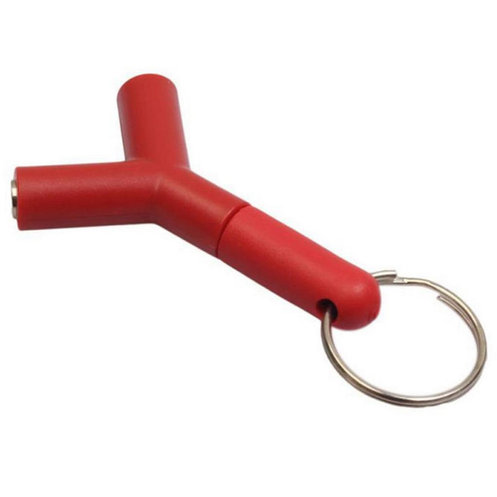 Divisor em Y de 3,5 mm Fone de Ouvido Jack Duplo Adaptador de Áudio Feminino Design de Chaveiro