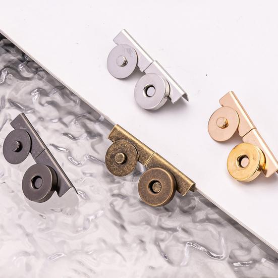 10 Sett Uten Sying Sømløse Magnetiske Trykknapper Metall Magnetisk Spenne Lås for Veske Håndveske Klær DIY Håndverk