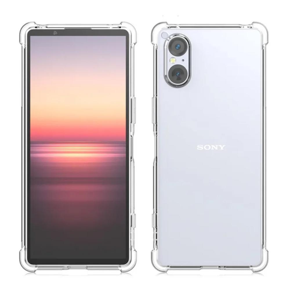 TPU Gjennomsiktig Telefondeksel for Sony Xperia 1 VI V 5 IV 10 III II Beskyttelsesdeksel Støtsikkert Fundas Capa Coque