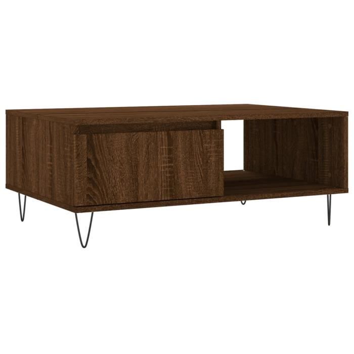 VidaXL Coffee Table Brown Oak 90x60x35 Cm Engineered Wood 827067