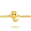 Porti 24k Gold 1.875g Snake Ribbon Chain Bracelet