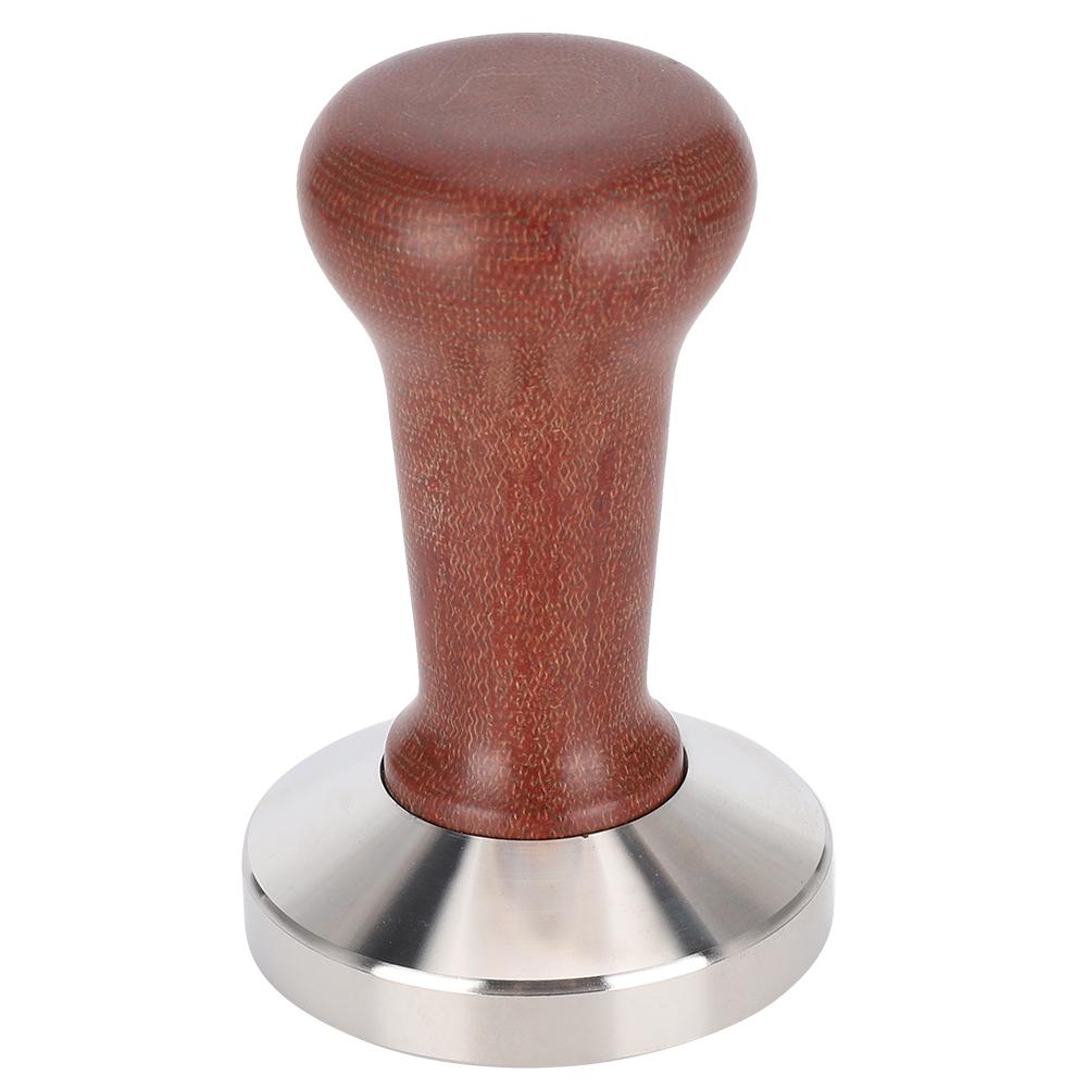 58mm Edelstahl Holzgriff Kaffeetamper Kaffeepulver Presswerkzeug für den Heimgebrauch