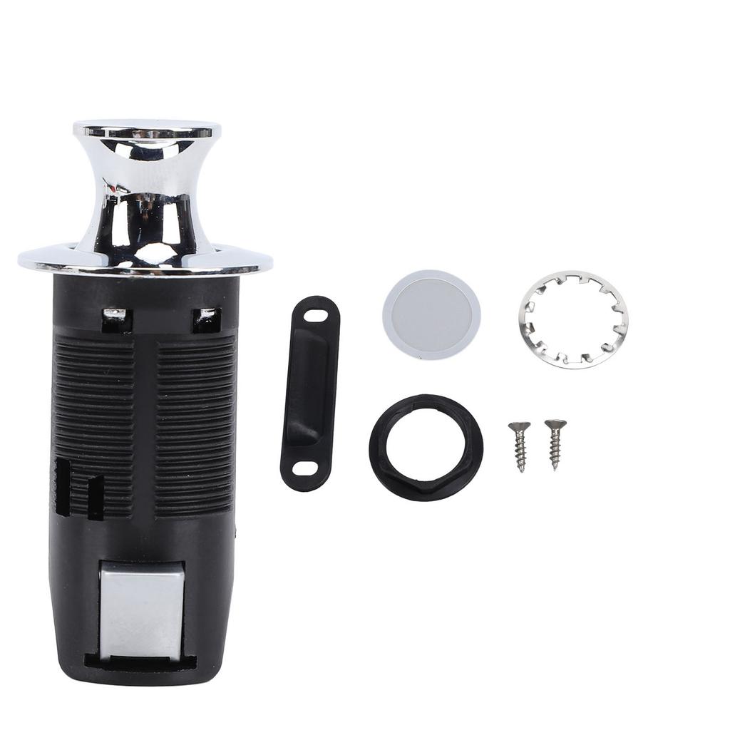 Cabinet Push Button Lock Stylish Look Keyless Cupboard Drawer Push Button Latch Knob for RV Yacht Motorhome Campervan