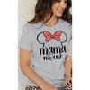 Minnie Mom Mama Casual Women's Cotton Girls Tees Trendy Oversized 100% Pure Cotton Printed T-shirt