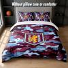 Aston Villa Football Design Bed Bedding Set 1 Duvet Cover + 2 Pillowcases Soft Breathable Household Bed Linens