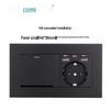 Black 16A German Standard Socket Panel with Double USB + Type C, Concealed European Installation