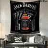 Jack Daniel'S Timeless Tennessee Whiskey Tapestry Fashion Print Wallmounted Christmas Gift Background Wall Hanging Cloth Soft