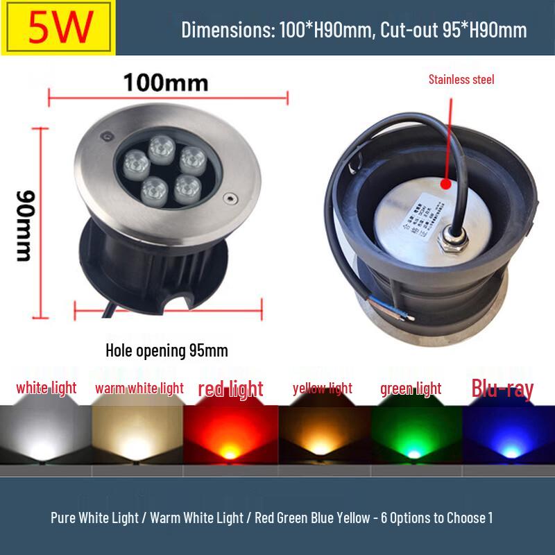 Nufeng 18W RGB LED Underwater Light