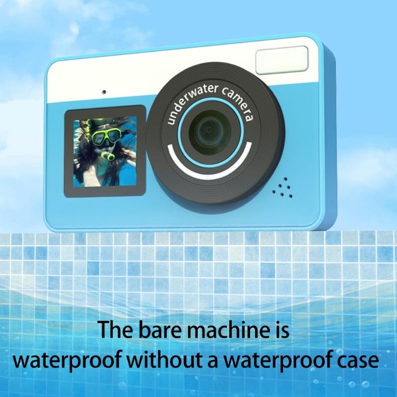 IP68 Waterproof Digital Camera 48MP High Resolution Underwater Photography 10ft Depth Lightweight Design for Snorkeling