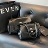 Crossborder Style Pu Tote Bag With Seamed Design For Daily Commuting And Casual Use