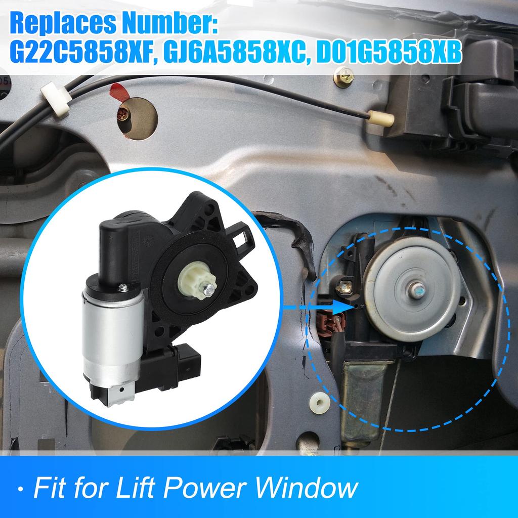 Uxcell Power Window Lift Motor G22C5858XF for Mazda 3 (2004-2009) and CX-7 (2007-2012)