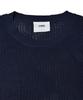 A MADE Viscose Flower Oversized Eyelet Knit (Navy)