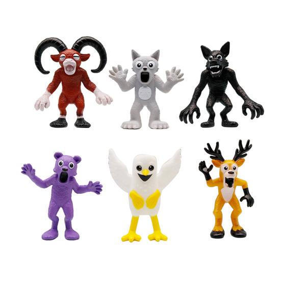 

6/10/12/18 шт. Фігурки персонажів гри Survival Horror Мультяшний Олень Сова Вовк Чоловічки Статуетка Декорація Прикраса A