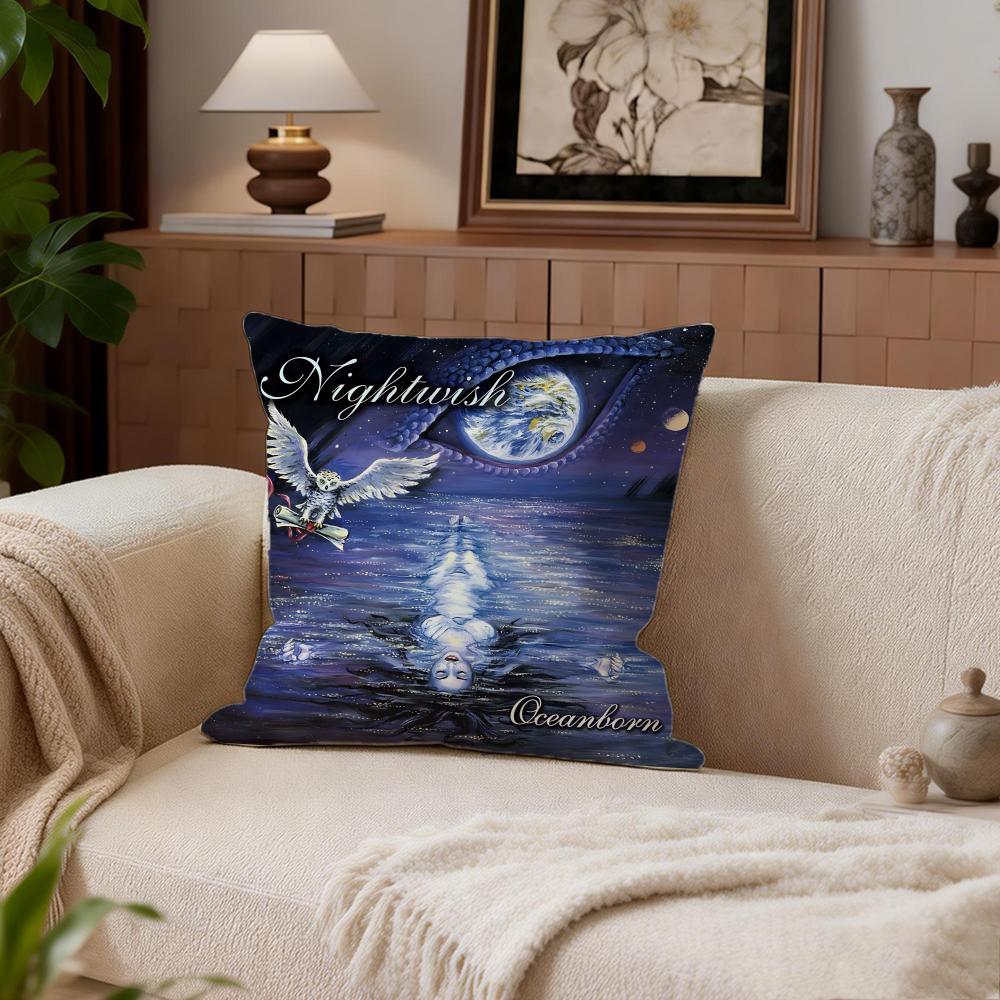 Nightwish Cushion Cover Cushion Cover Set 4Pcs 50X50 45X45 40X40 Pillowcase Decorative Sofa Home Decor