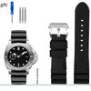 Schwarz Blau Grün Orange Uhrenarmband Silikon Gummi Armband Herren 22mm 24mm Für Panerai 111 441 386 Sport Soft Strap Kostenlose Werkzeuge