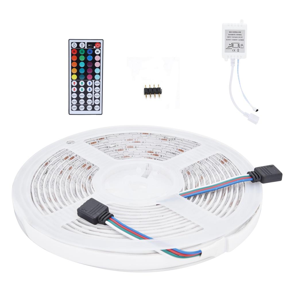 16.4ft LED Strip Light Remote Control 44?Key Adjustable 5050 300LEDs RGBW Waterproof Rope LightUS