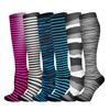 Compression Socks Small Dots Stripe Candy Color Varicose Vein Nurse Sports Running Calf Pressure Stockings Protect Feet Support
