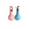 Cute Long Neck Chicken Figurine With Eyes Resin Mini Vase Home Decor Entryway Dining Living Room
