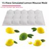 Food-Grade Silicone Lemon Mousse Cake Mold Fruit Shaped Baking Cake Molds  Pastry Making