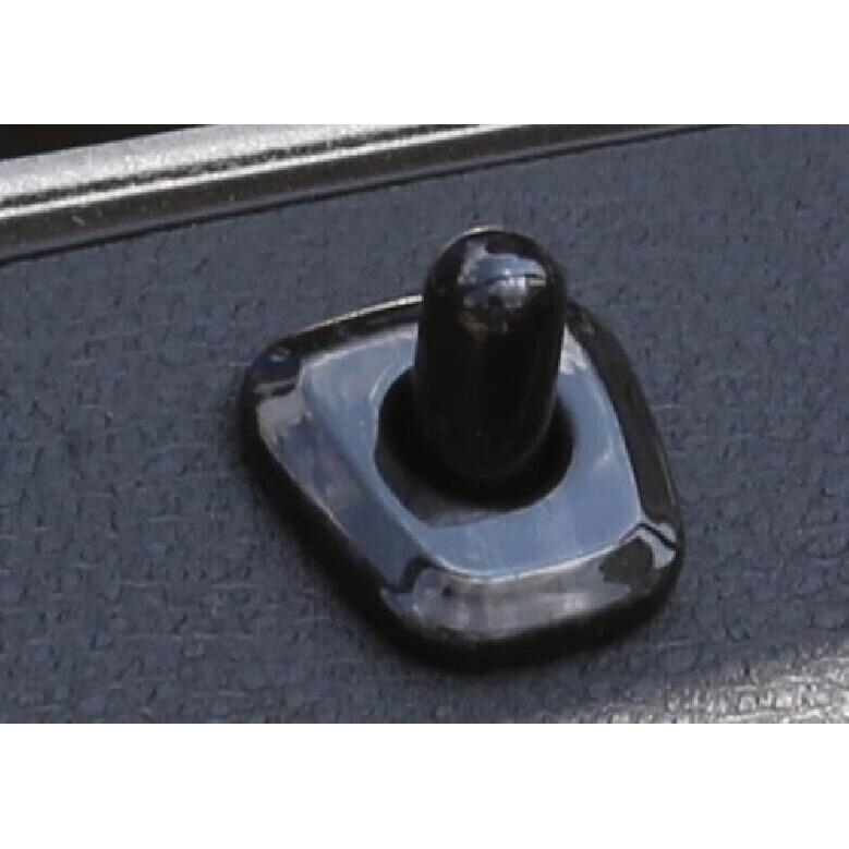 For BMW X2 F39 2018- Black Wood Grain Inner Door Lock Down Bolt Ring Trim