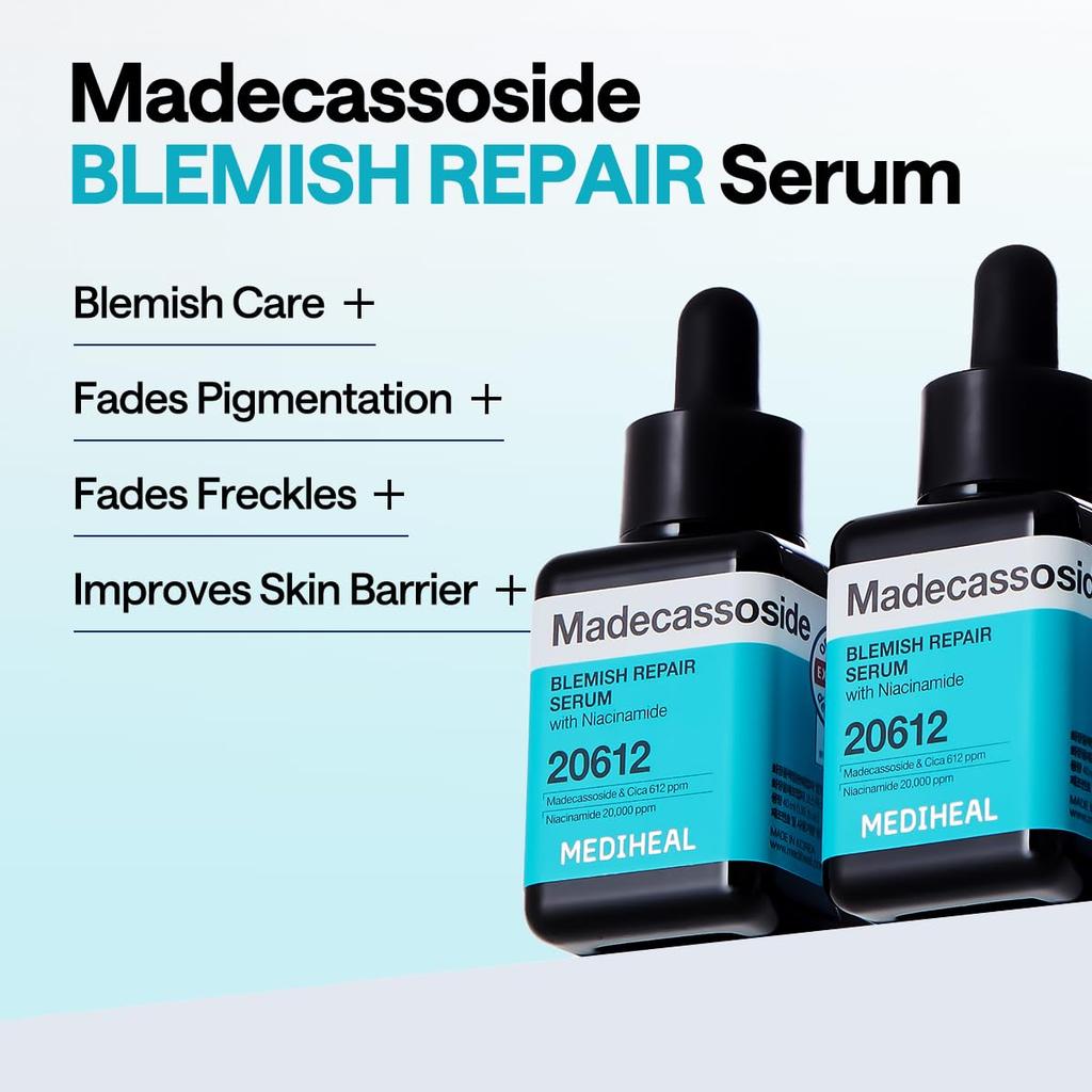MEDIHEAL OFFICIAL Madecassoside Blemish Repair Serum 40ml, a skin care serum for preventing rough skin.