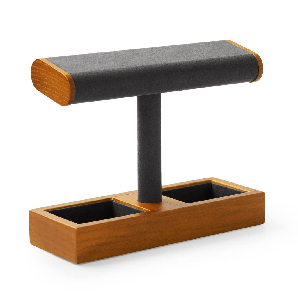 Oirlv Watch 2 4 Holz kompatibel mit berechtigten Rechnungen SM19102 Ständer, Stücke, Stücke, Anzeige, Lagerung, Fotografie, Luxus, stilvoll, (Dunkelgrau)