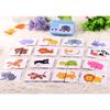 Tin Box Early Education Matching Card Baby Enlightenment Cognition 0-3 Years Old Can't Tear Literacy Card Toy