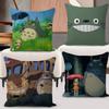 Cartoon Cute T-Totoroes Double-sided Cushion Cover Car Throw Pillow Case For Sofa Car Christmas Gift