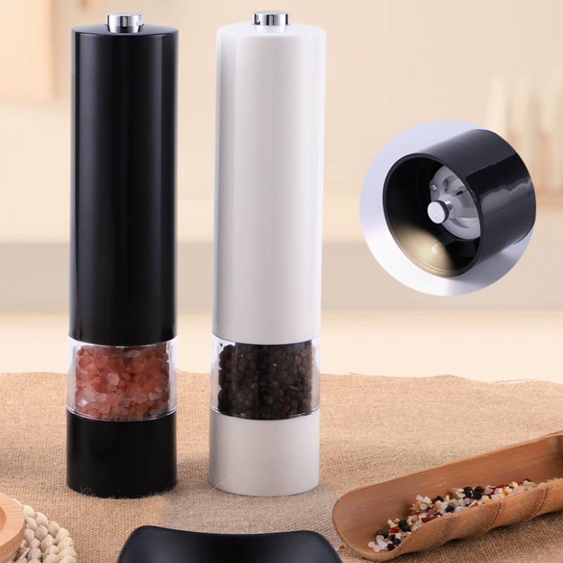Pepper Electric And Sea Salt Grinder  For Daily Kitchen Use Condiment Bottle