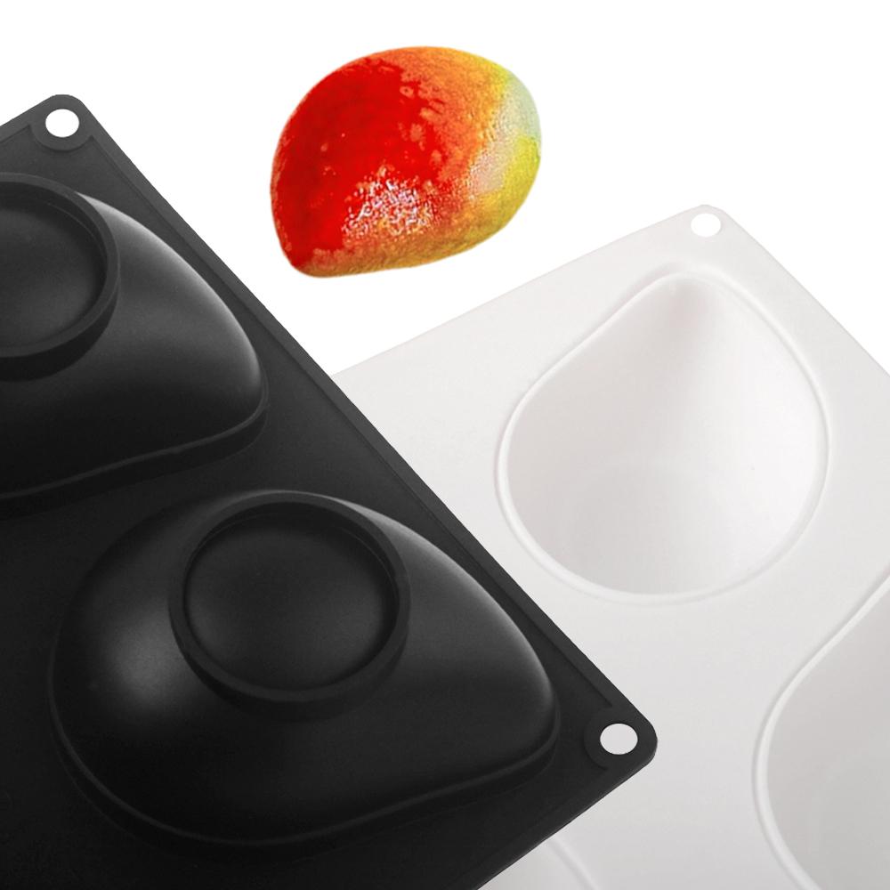 Stampo in Silicone per Torta Mousse al Mango a 6 Cavità Stampo per Dessert al Cioccolato a Forma di Frutta Stampo per Pasticceria Francese
