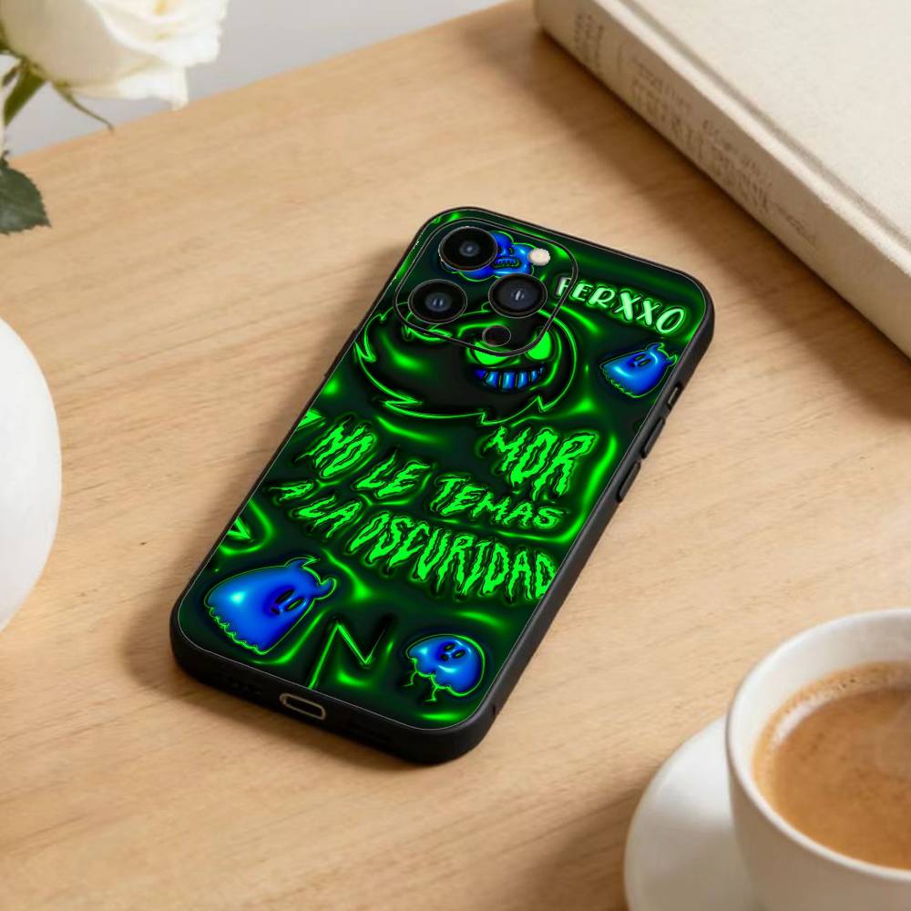 

Singer F-Feid Ferxxo SIXDO Phone Case For iPhone 17 16 15 14 13 12 Max Plus Silicone Black Cover iPhone16