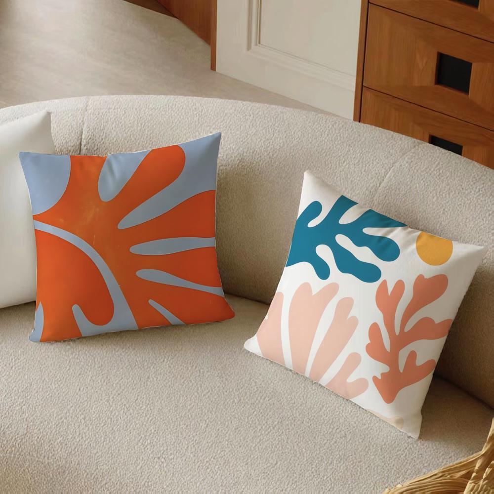 Cuscino Boho Matisse Linea Corallo Disegno a Linee Cuscino Copricuscino Federa Anti-Acari Decorazione Divano Soggiorno Cuscino Stanza