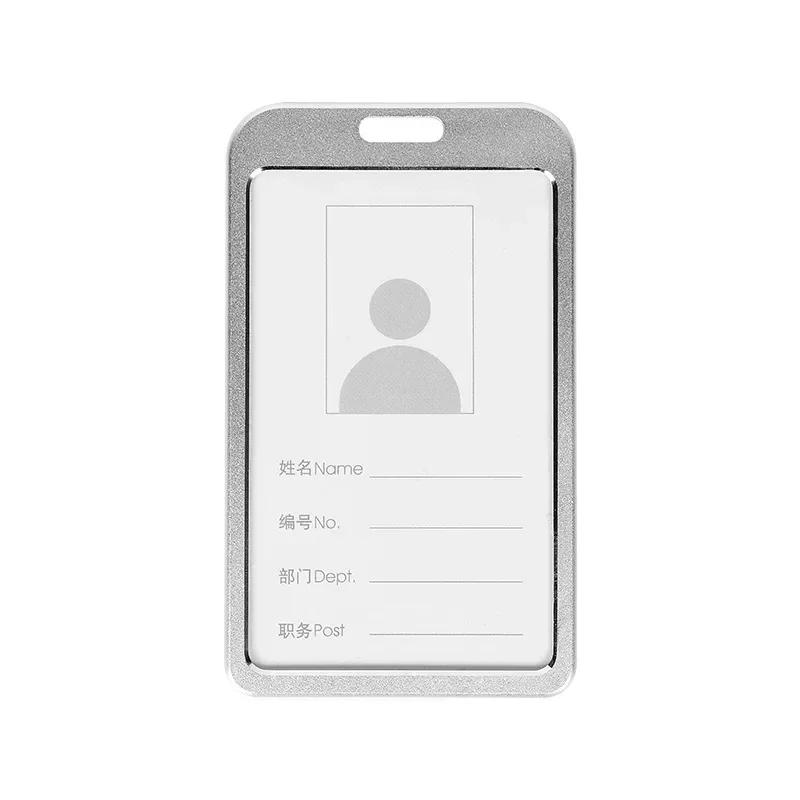 Student Retractable Badge Reel ID Card Holder Cover Case Nurse Badge Lanyards Fashion Metal Card Holders Set for Women Men