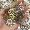 1pack 100g/3.52oz, Vintage Steampunk Bronze Alloy Gears, Mixed Alloy Cog Charms, DIY Craft Watch Parts, Cyber Punk Style Pendants for Jewelry Making